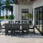 Napa Dining Set in Slate Grey